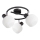 Prezent 27521 - Spotlight ARYA 3xE14/40W/230V svart/vit