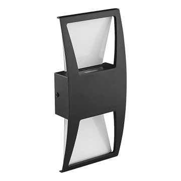 Prezent 31310 - LED vägglampa för utomhusbruk OZZ 2xLED/4W/230V IP44 svart
