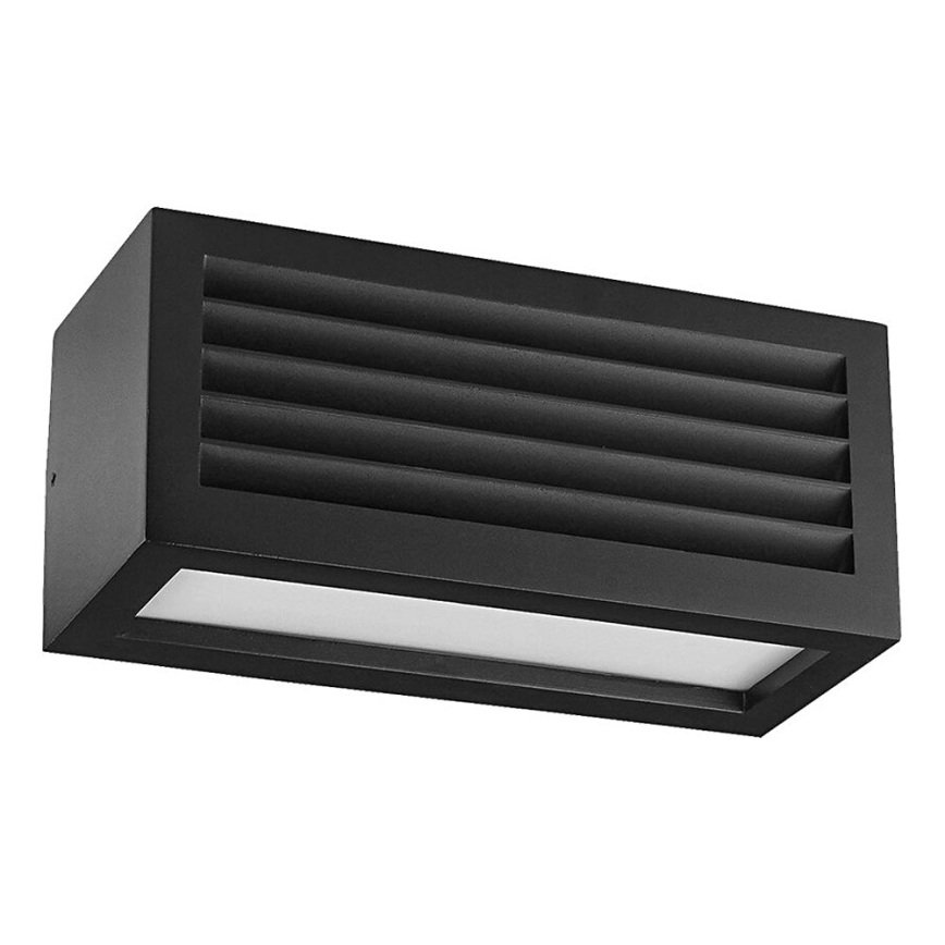 Prezent 31316 - Vägglampa för utomhusbruk SUEZ 1xE27/18W/230V IP44 svart