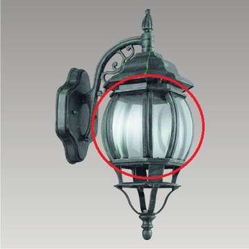 Prezent 39001 - Ersättningsglas för utomhusbelysning PRINZ E27