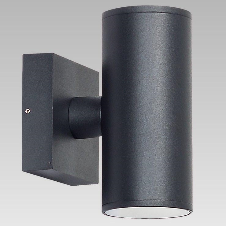 Prezent 39033 - Vägglampa för utomhusbruk RETO 2xGU10/35W/230V IP54