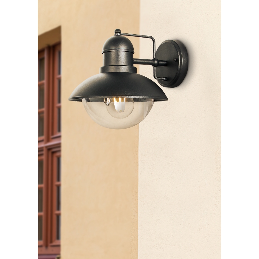 Prezent 39036 - Vägglampa för utomhusbruk HECTOR 1xE27/60W/230V IP44