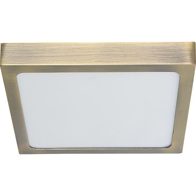 Prezent 49062 - LED taklampa LENYS LED/9W/230V 4000K 12x12 cm mässing