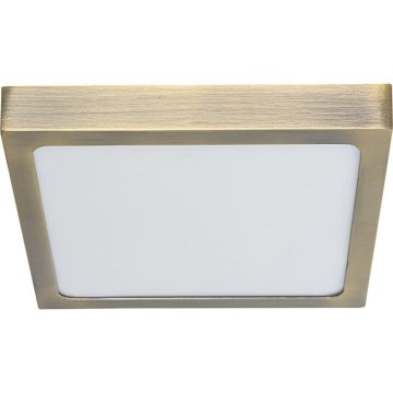 Prezent 49063 - LED taklampa LENYS LED/15W/230V 4000K 17,5x17,5 cm mässing
