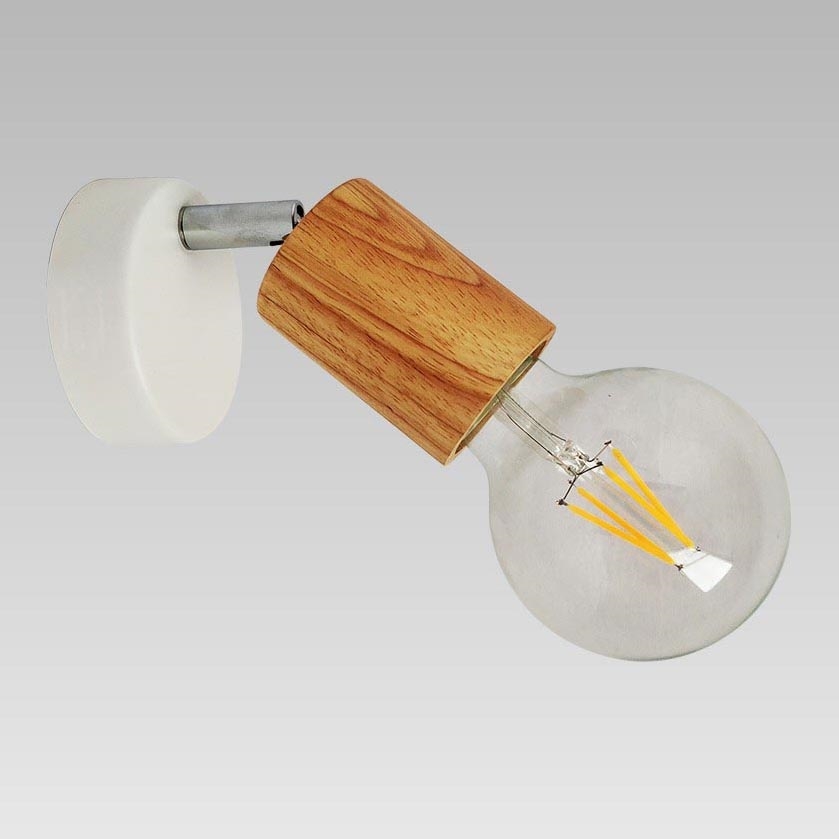 Prezent 61213 - Väggspotlight VEDMA 1xE27/40W/230V gummiträd