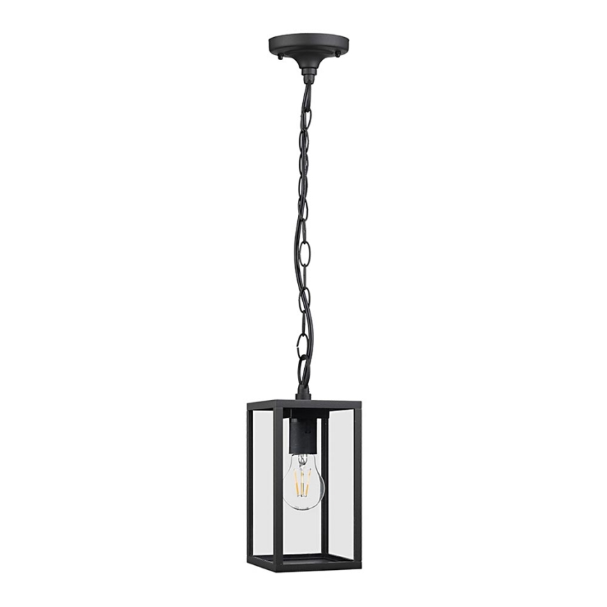 Prezent 65303 - Utomhus Ljuskrona LOARA 1xE27/60W/230V IP54 svart