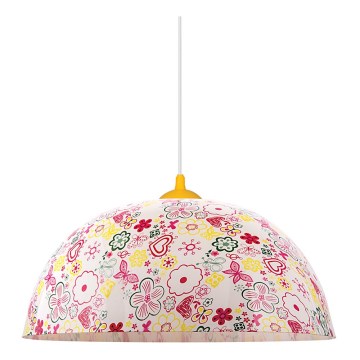 Prezent 74201 - Ljuskrona med snöre Barn FLOWERS 1xE27/60W/230V