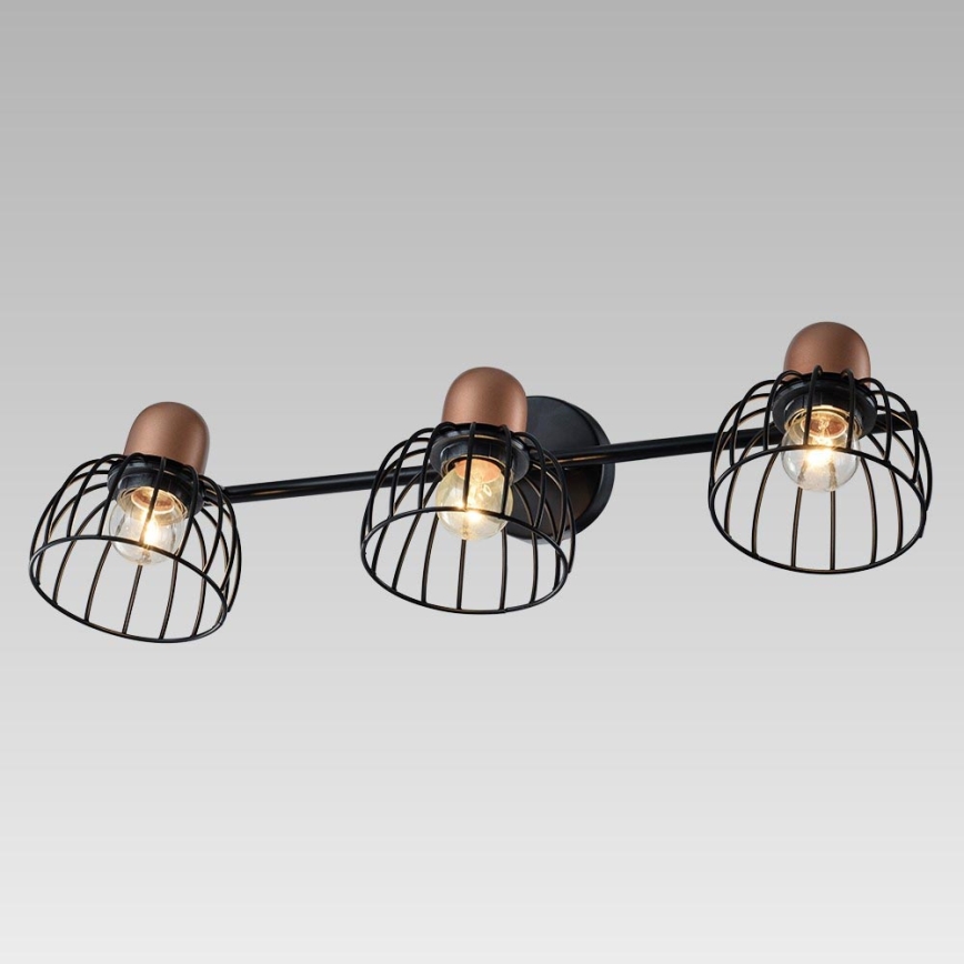 Prezent 75464 - Väggbelysning BASKET 3xE27/60W/230V