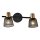 Prezent 75471 - Väggspotlight DAYTONA 2xE14/40W/230V svart/guld