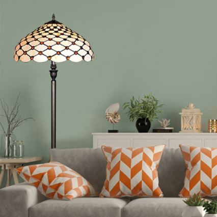 Prezent 76 - Golvlampa TIFFANY 2xE27/60W