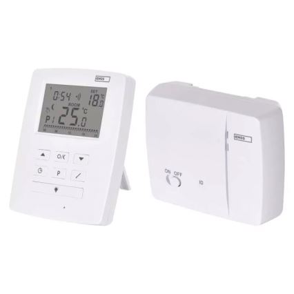 Programmerbar termostat 230V+2xAA