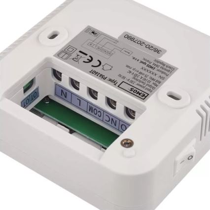 Programmerbar termostat 230V + 2xAA