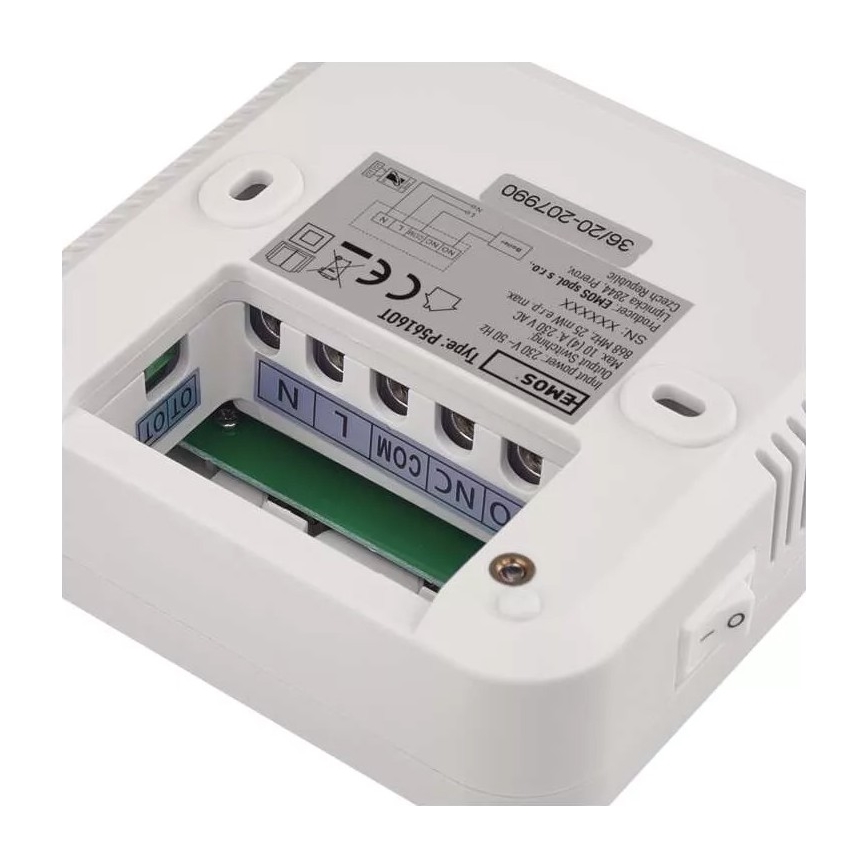 Programmerbar termostat 230V + 2xAA
