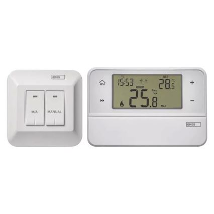 Programmerbar termostat 230V + 2xAA