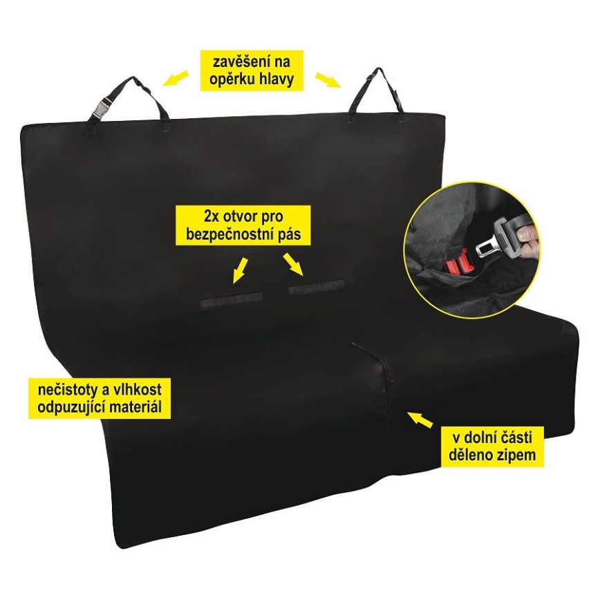 Protective car blanket för a hund 140x140 cm