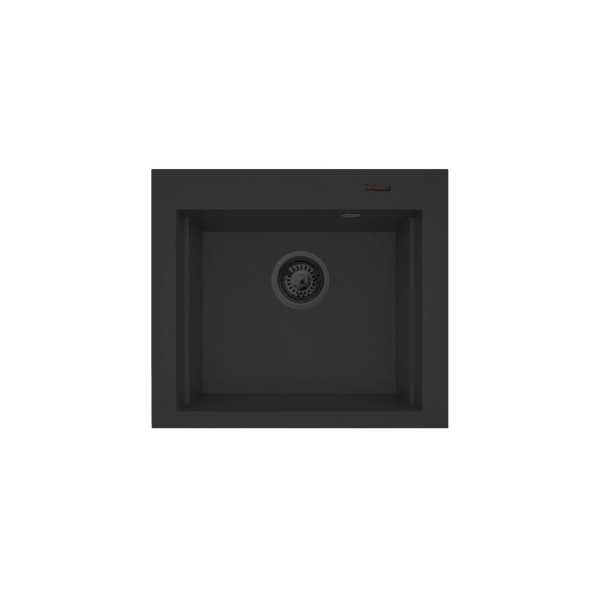 Pyramis 070169001_2 - Diskho för kök med skärbräda SIROS 57x51,5 cm + kran för diskho granit/svart