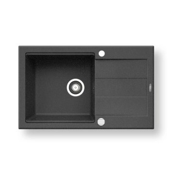 Pyramis 70083701 - Diskho för kök SPARTA PLUS LUX 78x48 cm granit/svart