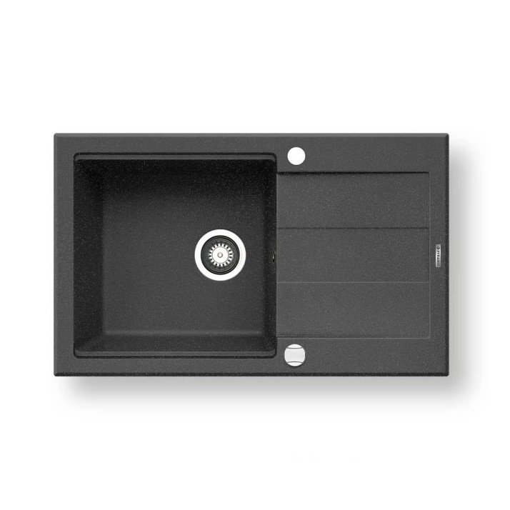 Pyramis 70083701 - Diskho för kök SPARTA PLUS LUX 78x48 cm granit/svart