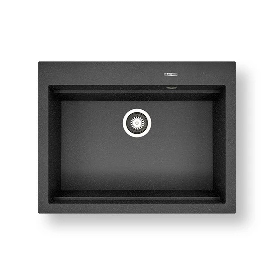 Pyramis 70094201 - Diskho för kök SIROS 67x51,5 cm  granit/svart