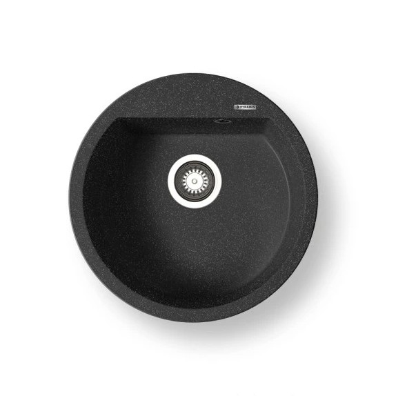 Pyramis 70106911 - Diskho för kök ALAZIA diameter 51 cm granit/svart