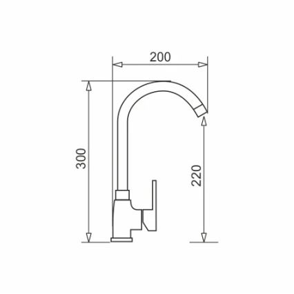 Pyramis 90918601 - Vaskkran BELLO vit