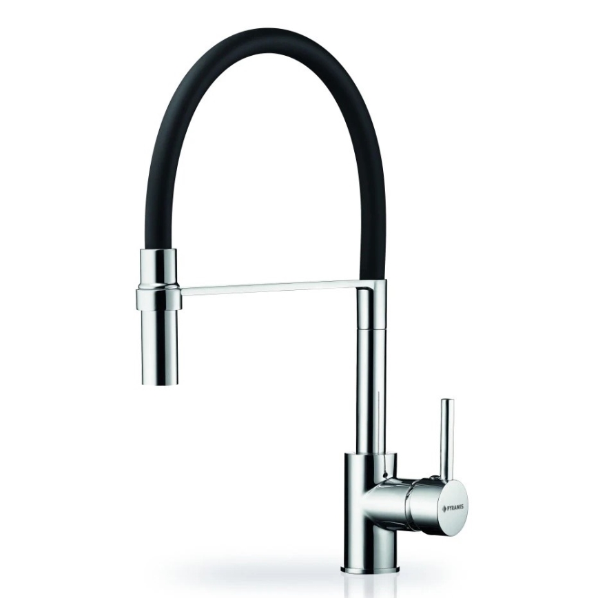 Pyramis 90939801 - Vaskkran med flexibel arm SERINA krom/svart