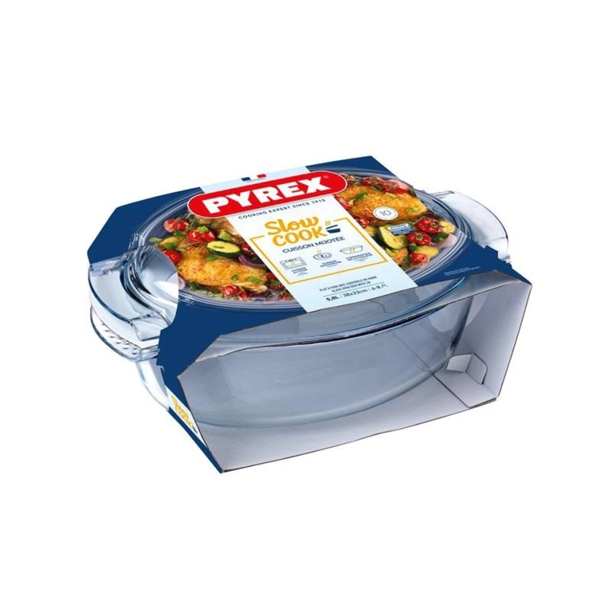 PYREX ugnsform med lock, 5,8 l
