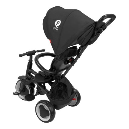 QPlay - 3-i-1 barntricykel RITO EVA PLUS svart