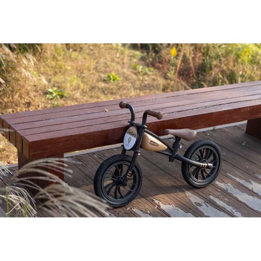 QPlay - Balanscykel FEDURO svart/beige