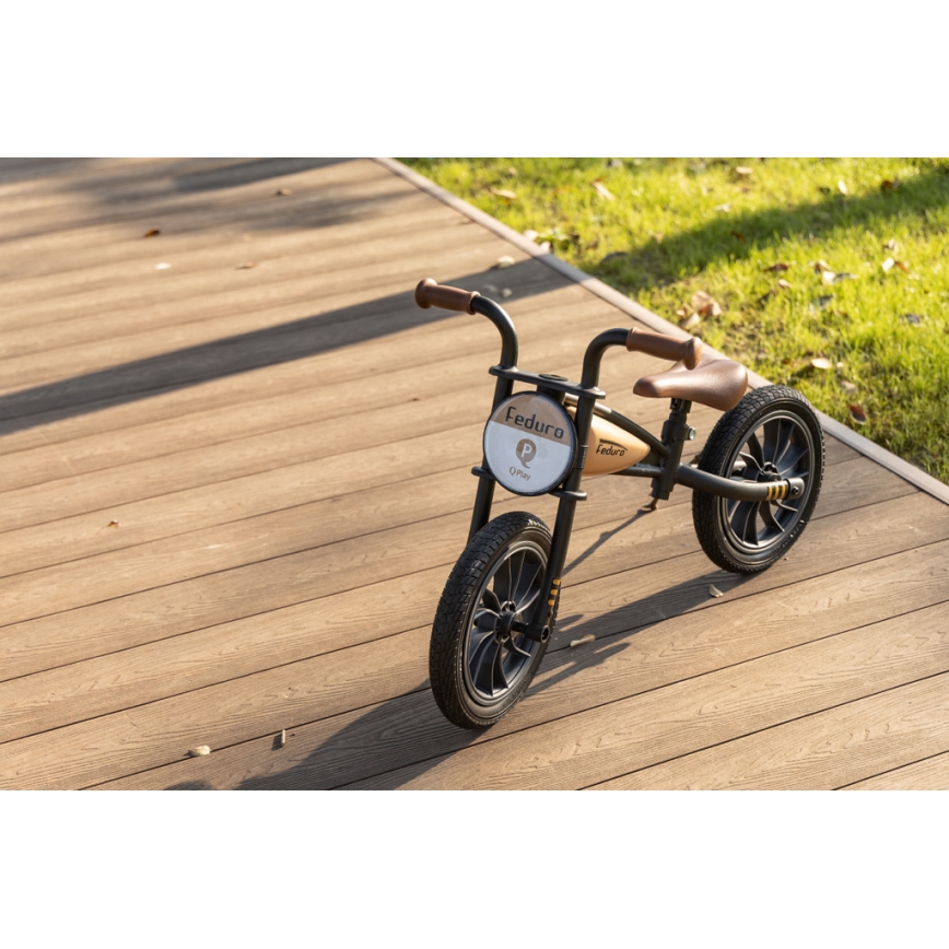 QPlay - Balanscykel FEDURO svart/beige