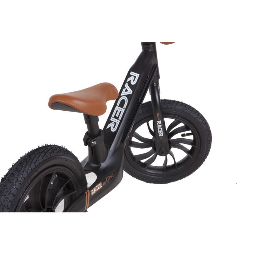 QPlay - Balanscykel RACER AIR svart/brun