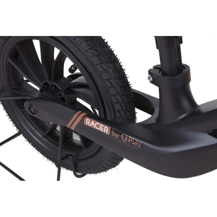 QPlay - Balanscykel RACER AIR svart/brun