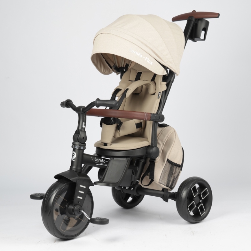 QPlay - Barnets trehjuling 8-i-1 COMFO MAX beige
