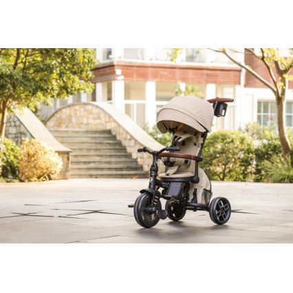 QPlay - Barnets trehjuling 8-i-1 COMFO MAX beige