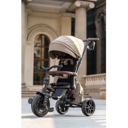 QPlay - Barnets trehjuling 8-i-1 COMFO MAX beige