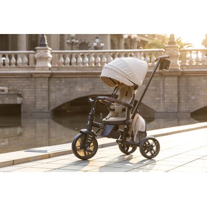 QPlay - Barnets trehjuling 8-i-1 COMFO MAX beige