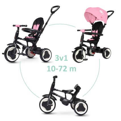QPlay - Barntrike 3-i-1 RITO EVA rosa