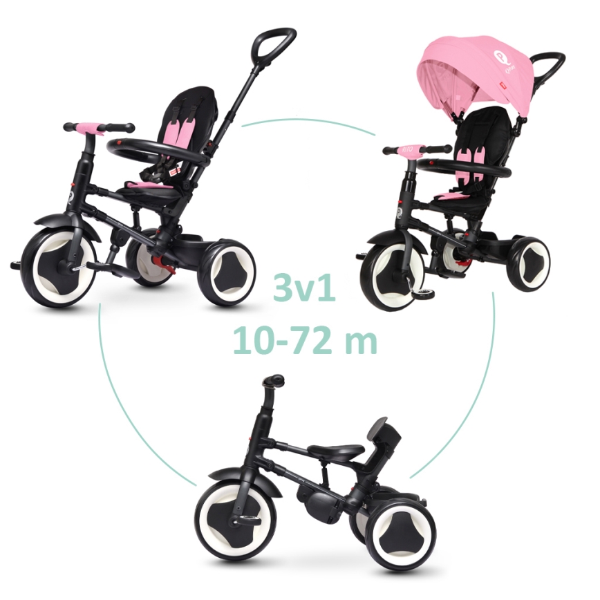 QPlay - Barntrike 3-i-1 RITO EVA rosa