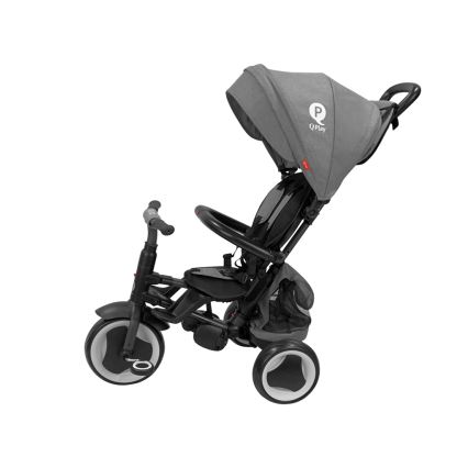 QPlay - RITO EVA PLUS 3-i-1 trehjuling, grå