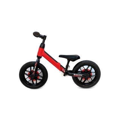 QPlay - Spark balanscykel med LED-lampor på hjulen röd