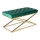 Quilted bench SALIBA 50x97 cm gyllene/grön