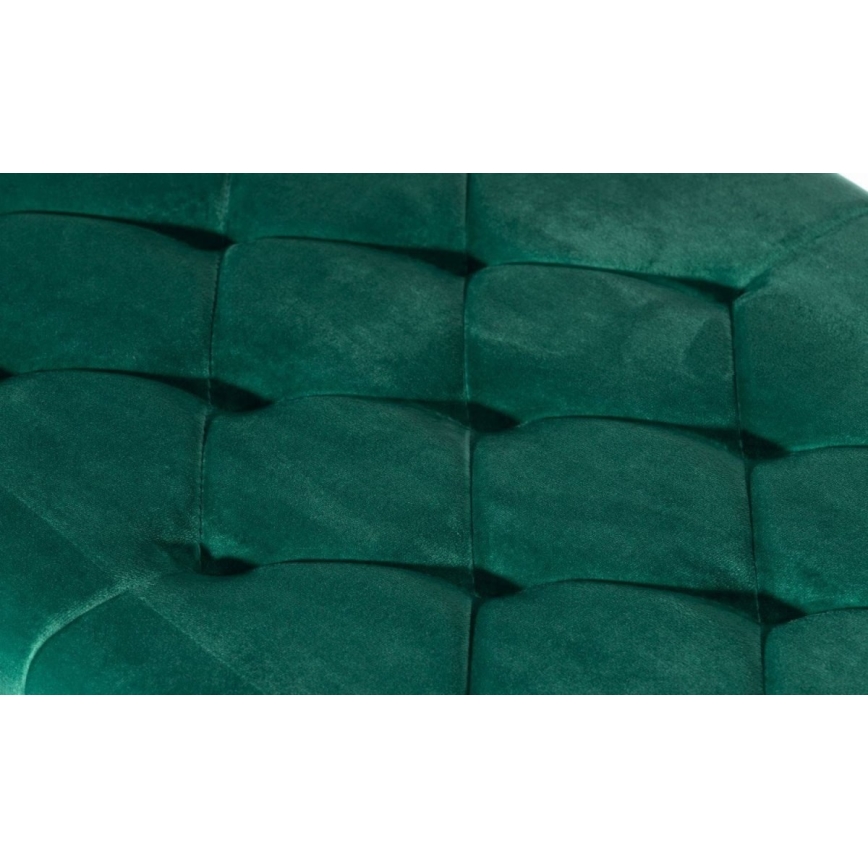 Quilted bench SALIBA 50x97 cm gyllene/grön