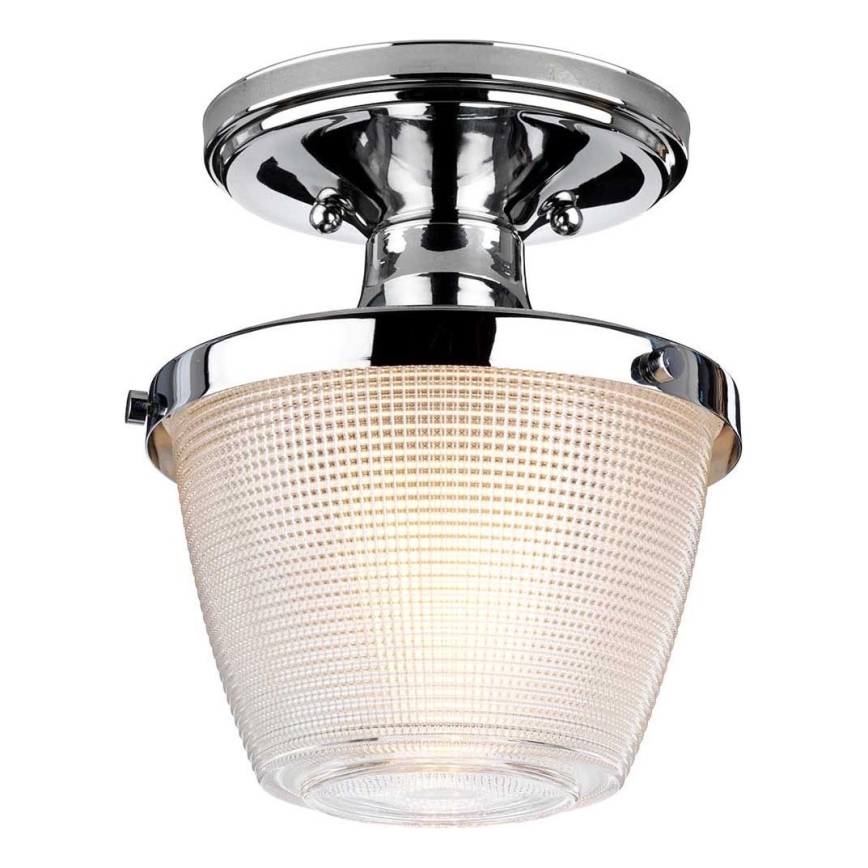 Quoizel - Badrum takbelysning DUBLIN 1xE27/40W/230V IP44 skinande krom