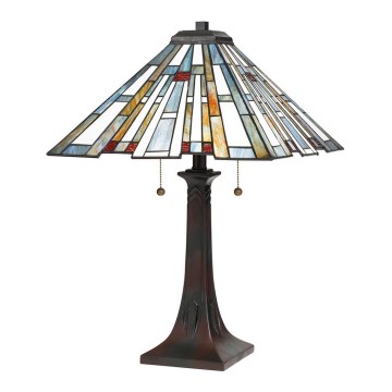 Quoizel - Bordslampa MAYBECK 2xE27/60W/230V