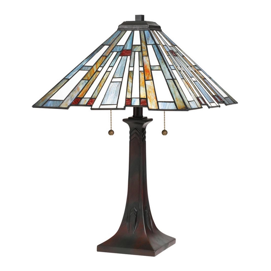 Quoizel - Bordslampa MAYBECK 2xE27/60W/230V