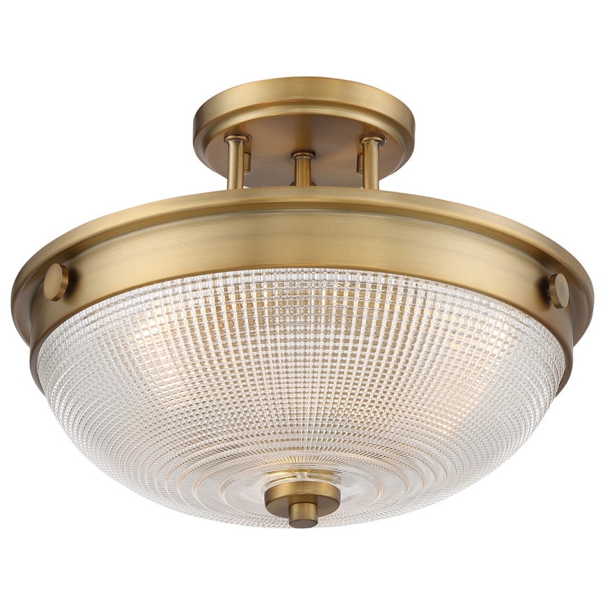 Quoizel - Fäst ljuskrona MANTLE 2xE27/60W/230V mässing
