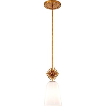 Quoizel - Pendelkrona STARING 1xE27/40W/230V diameter 18,4 cm guld/patina/vit
