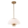 Quoizel - Pendelkrona STARING 3xE14/40W/230V diameter 45,7 cm guld/patina/vit
