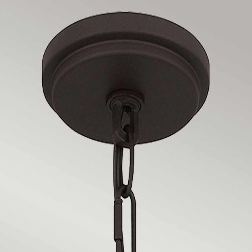 Quoizel - Stångmonterad takpendel BRECKEN 2xE27/60W/230V svart/marmordekor