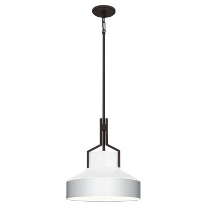 Quoizel - Stavmonterad taklampa BRECKEN 2xE27/60W/230V svart/vit